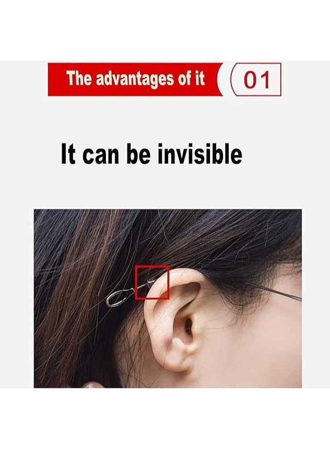 ChicAbode قائمة المنتجات ذات الصلة حامل النظارات السيليكون الجولة, حامل النظارات المضادة للانزلاق, النظارات الإطار, حامل الأكمام الموجهة, حامل النظارات المضادة للانزلاق الجولة الراحة إطار النظارات, نظارات شمسية, 10 أزواج أسود - Image 3